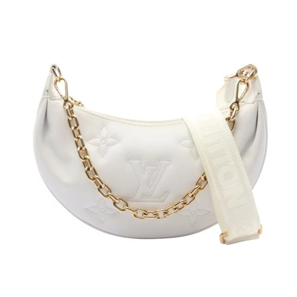Louis Vuitton Over the Moon Handbag Leather Bule Glam White